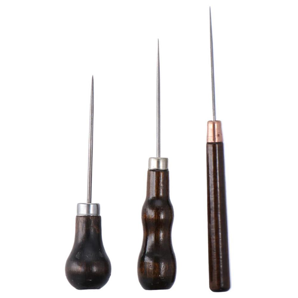 3 Stück Holzgriff Kratz Ahle W – Leather Workshop Bewertung und Preis