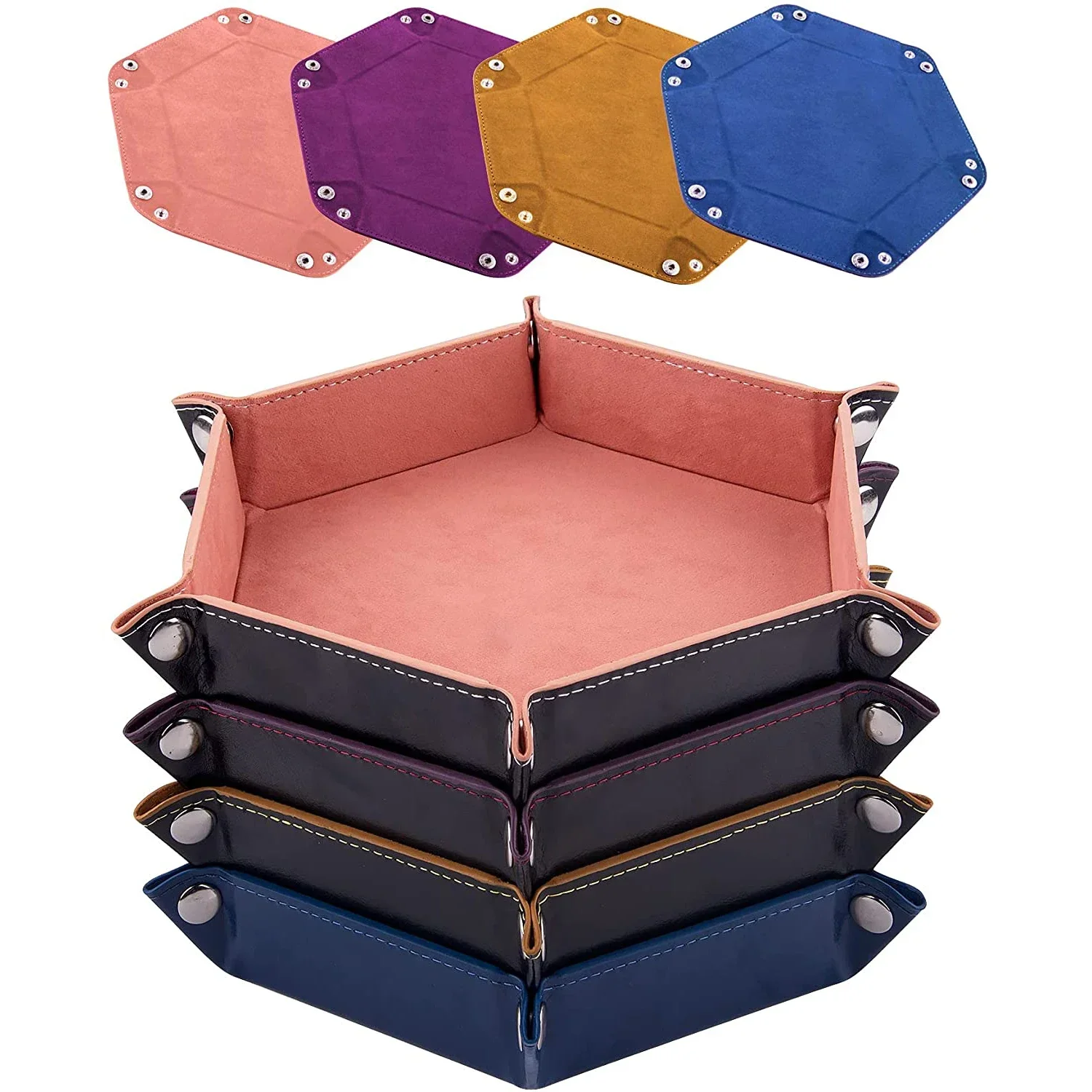 Würfeltablett, sechseckiger Ro – Leatherwork Desk Bewertung und Preis