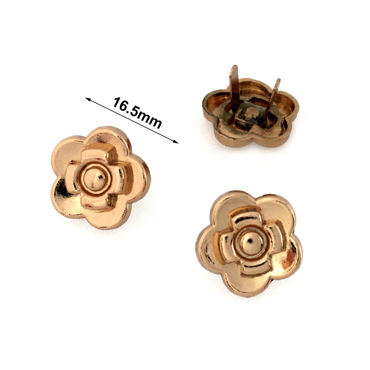 2 stücke Metall Rose Blume For – Leatherwork Flowers Bewertung und Preis