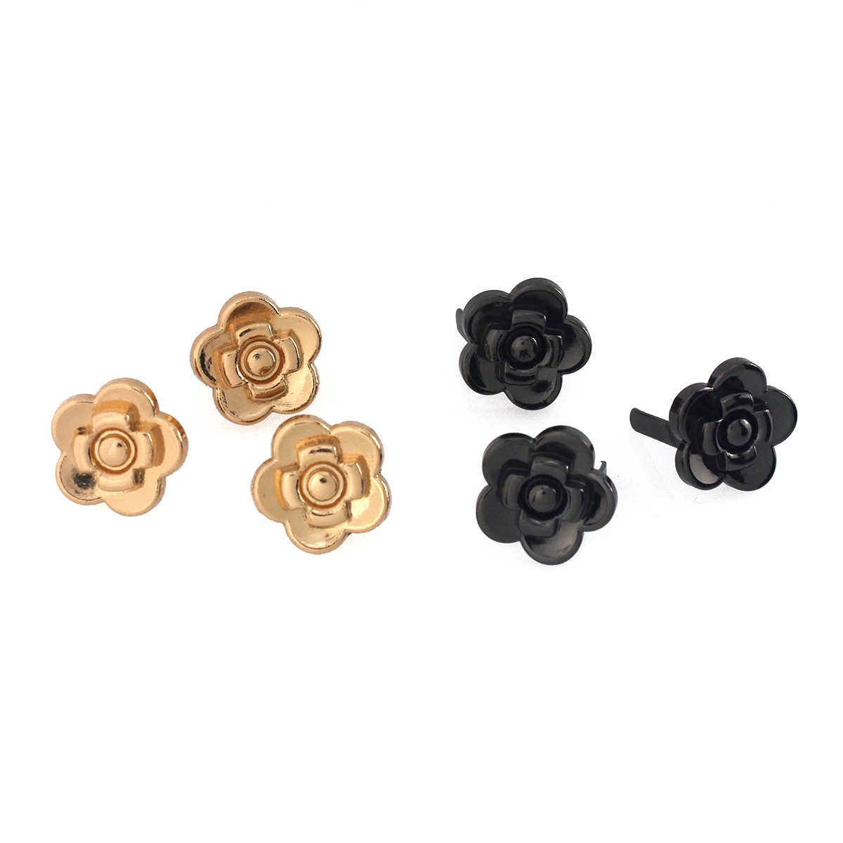 2 stücke Metall Rose Blume For – Leatherwork Flowers Bewertung und Preis