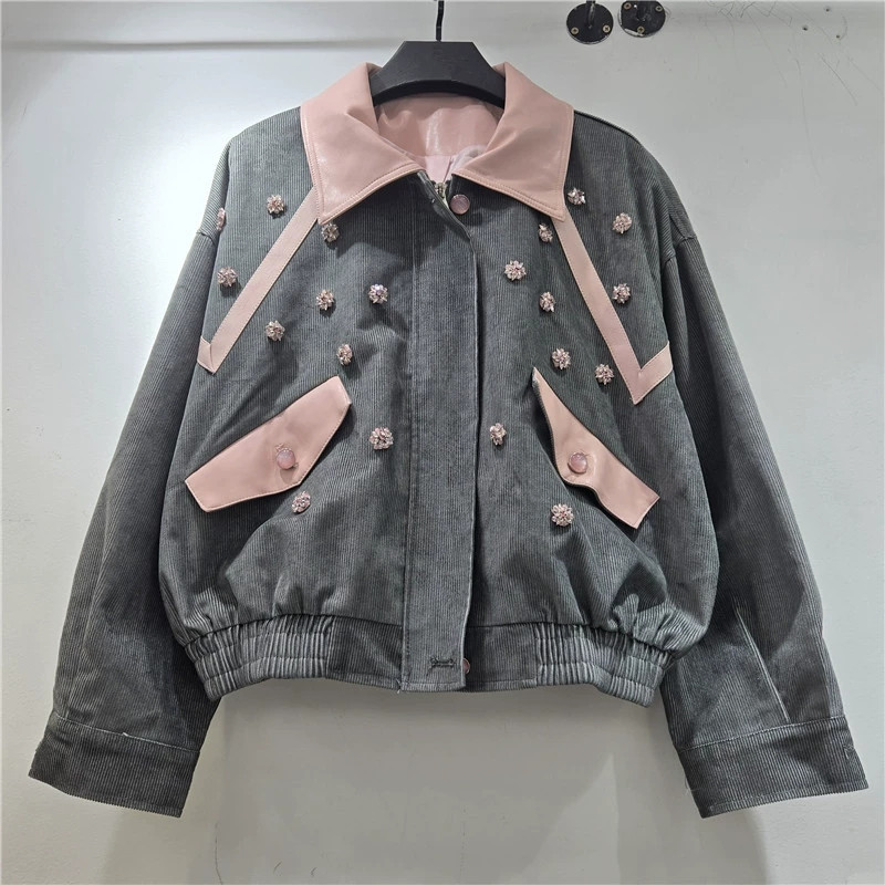 Detailliert Verzierte Cordjack – Leatherwork Flowers Bewertung und Preis