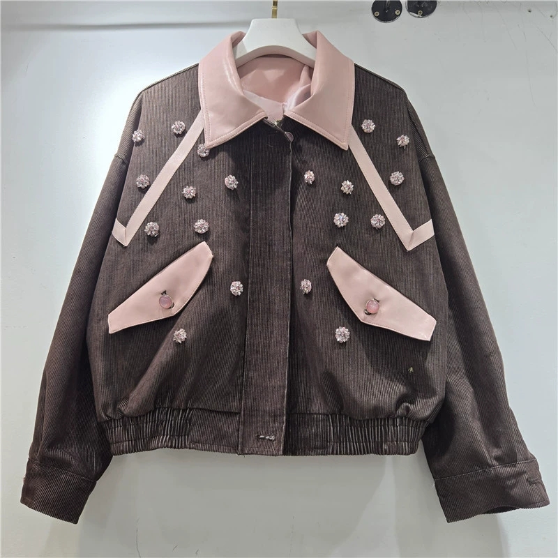 Detailliert Verzierte Cordjack – Leatherwork Flowers Bewertung und Preis
