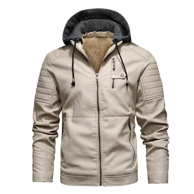 Herren Kapuzenjacke Dicke Warm – Leather Work Jacket With Hood Bewertung und Preis