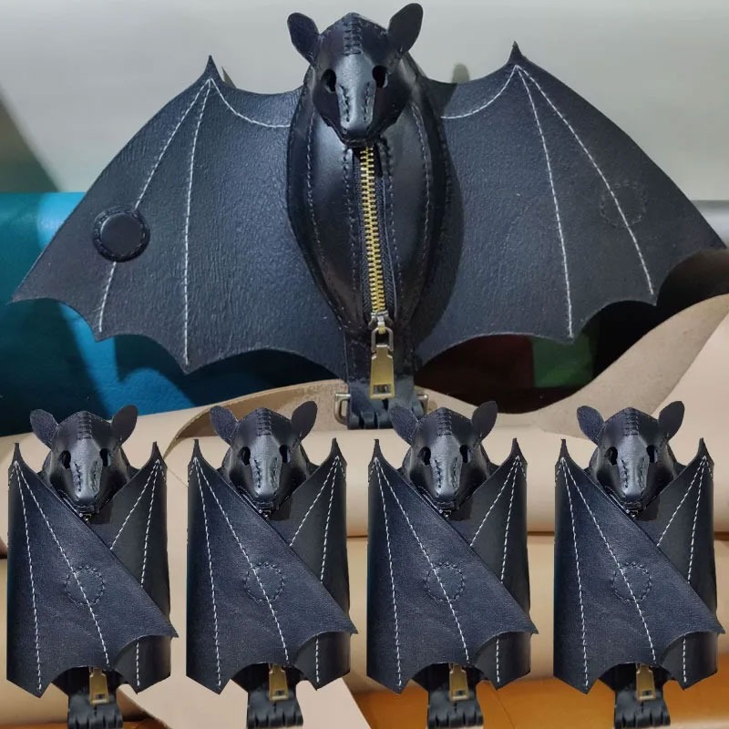 Fledermaus-Geldbörse aus PU-Le – Leatherwork Workshop Bewertung und Preis