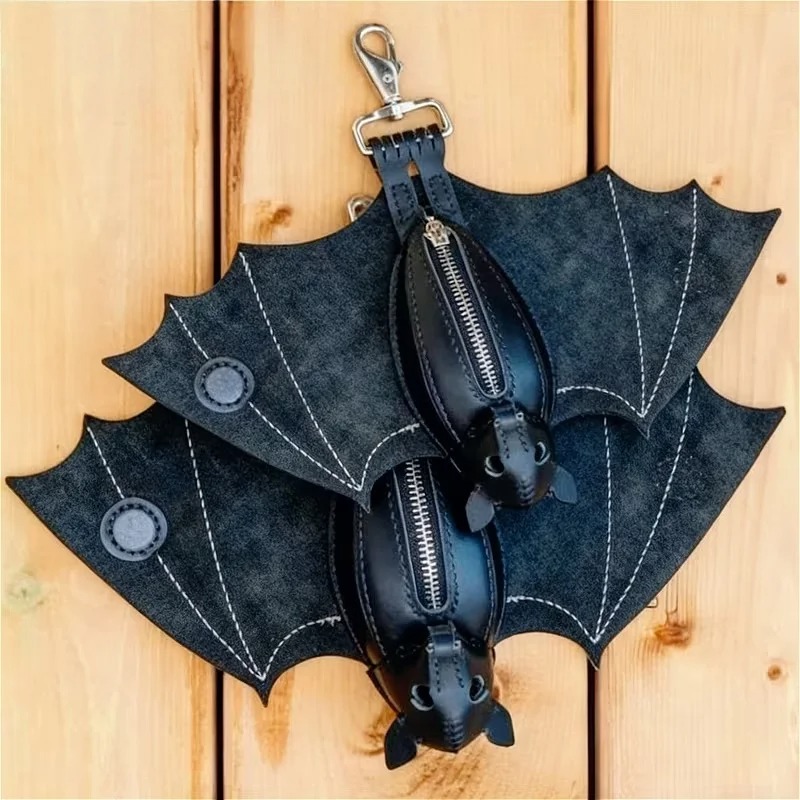 Fledermaus-Geldbörse aus PU-Le – Leatherwork Workshop Bewertung und Preis
