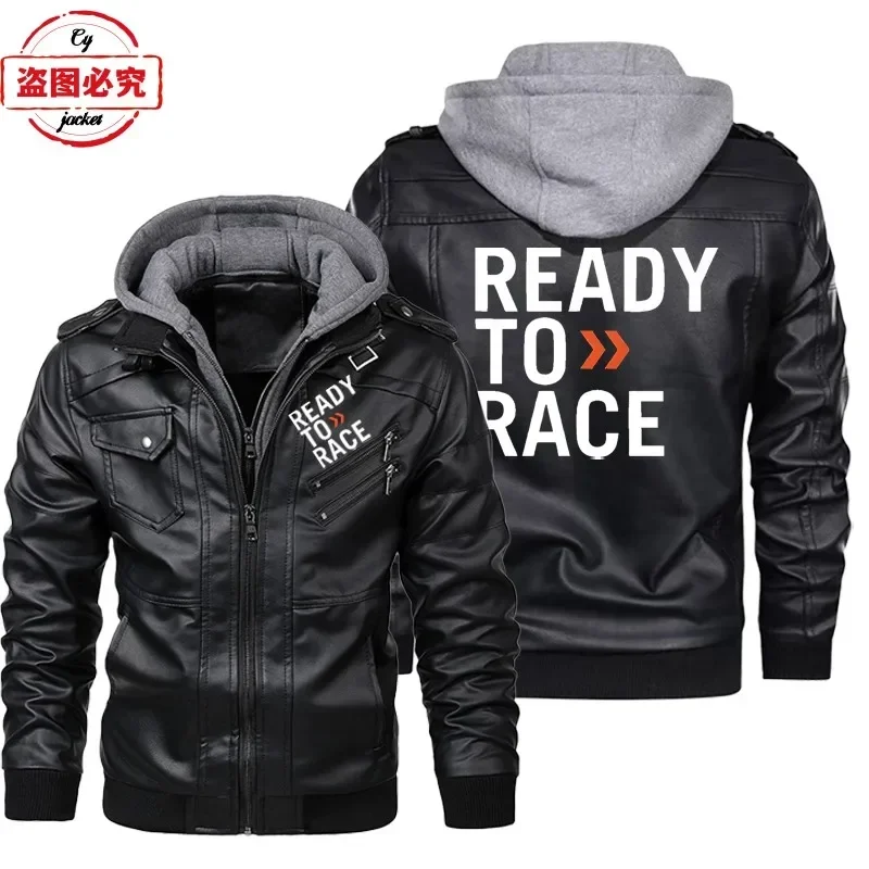 Ready To Race Logo Bedruckte O – Leather Work Jacket With Hood Bewertung und Preis