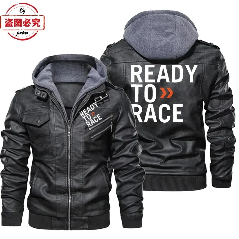 Ready To Race Logo Bedruckte O – Leather Work Jacket With Hood Bewertung und Preis