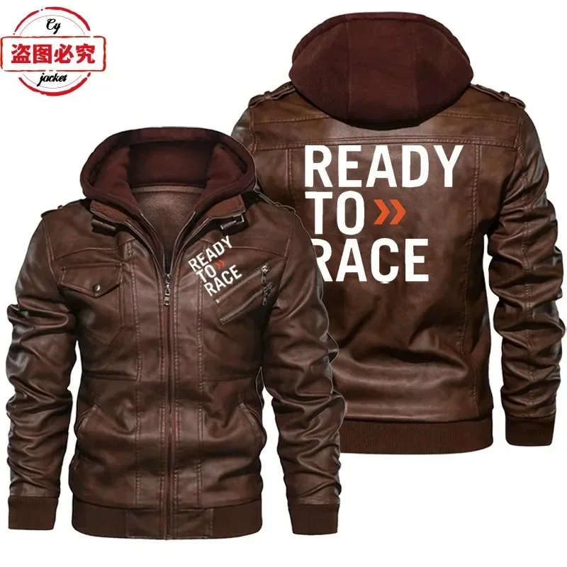 Ready To Race Logo Bedruckte O – Leather Work Jacket With Hood Bewertung und Preis