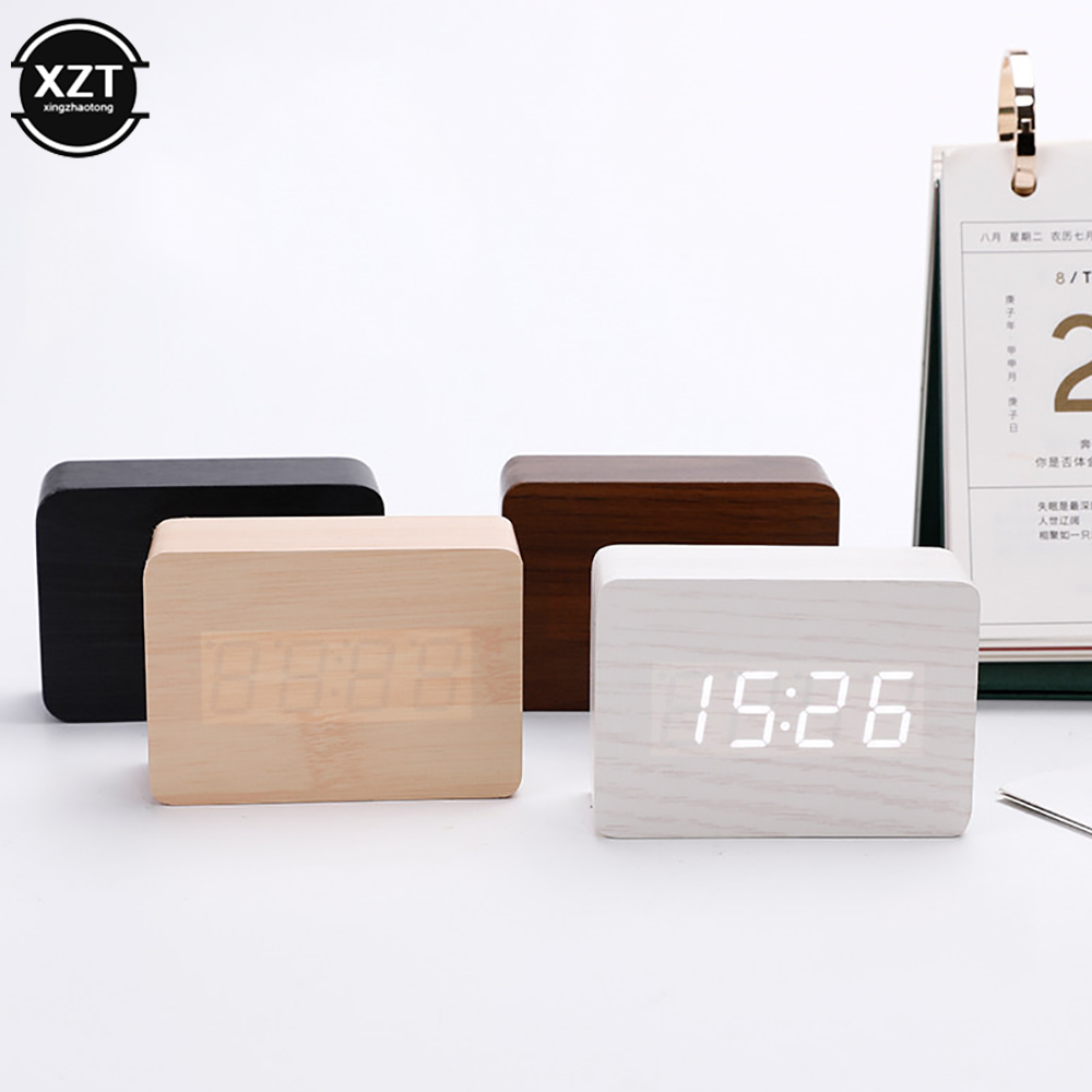 Mode Wecker LED Holz Uhr Tisch – Leatherwork Desk Bewertung und Preis