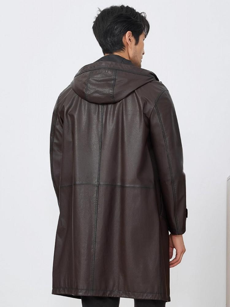 Mode Herren Herbst Neue Mit Ka – Leather Work Jacket With Hood Bewertung und Preis