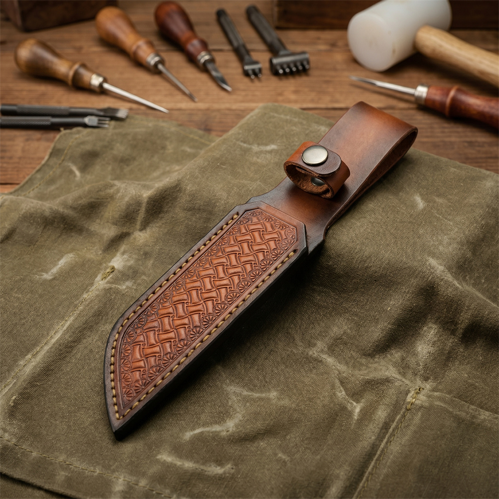 Braune Handgeprägte Leder-Mess – Leather Workshop Bewertung und Preis