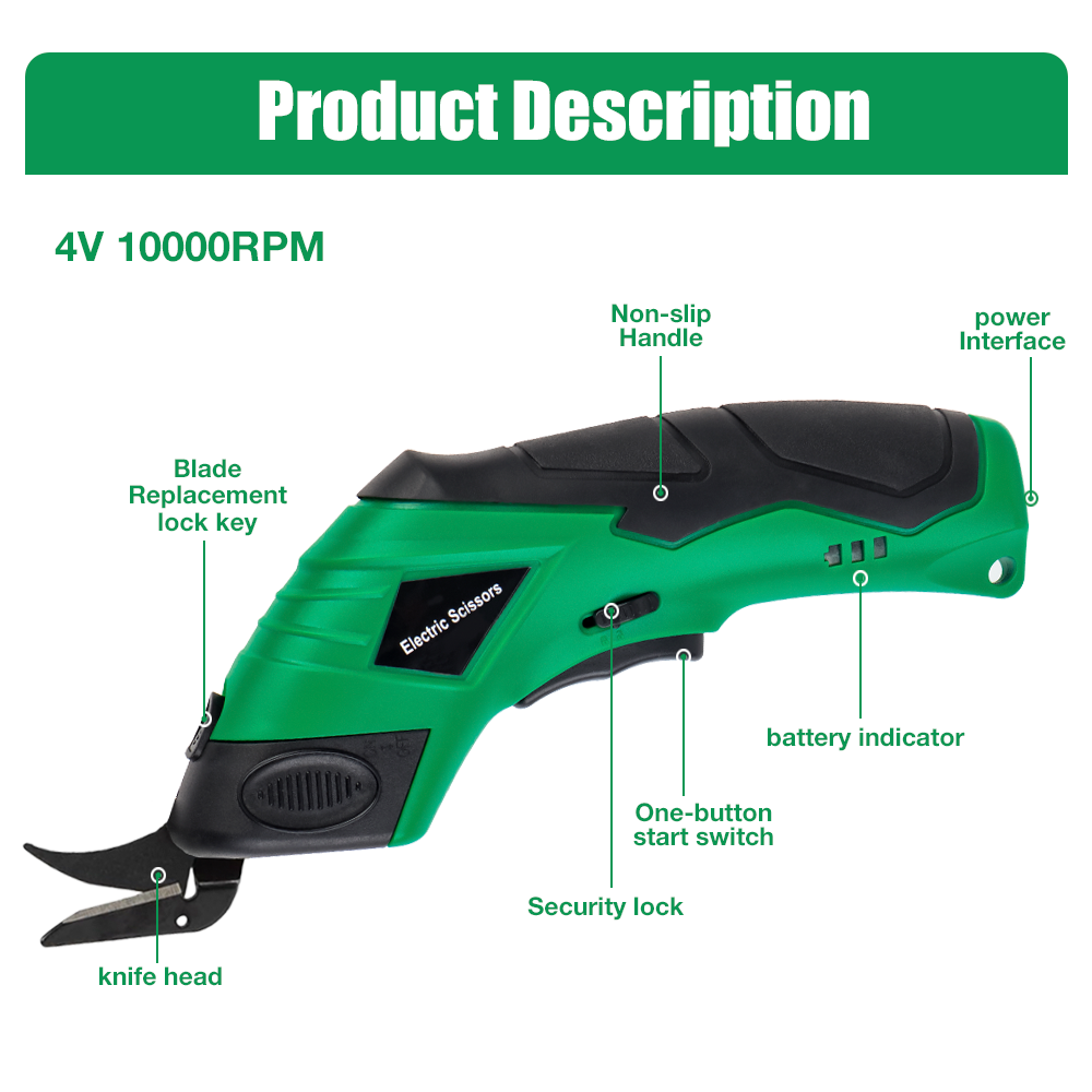 4-V-Elektroschere, Aufladen pe – Leather Workshop Bewertung und Preis