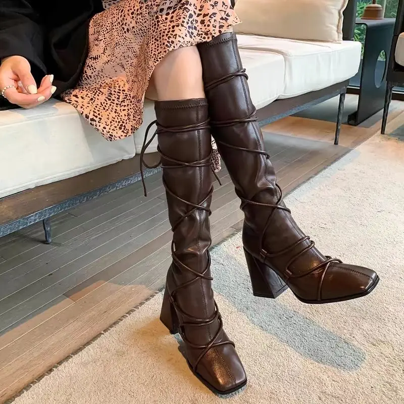 Herbst Winter Lederband Knieho – Leather Work Leather Bewertung und Preis